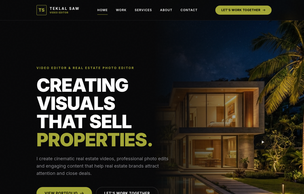Tekivisuals Portfolio Live View