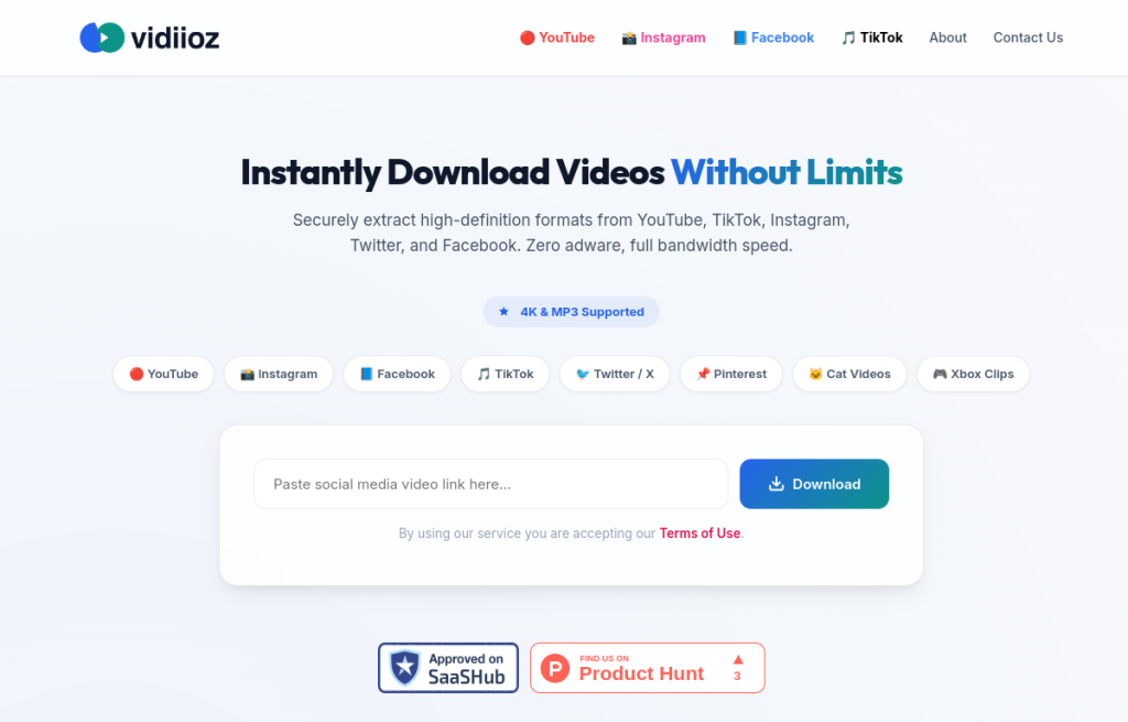 Vidiioz Web Application Live View